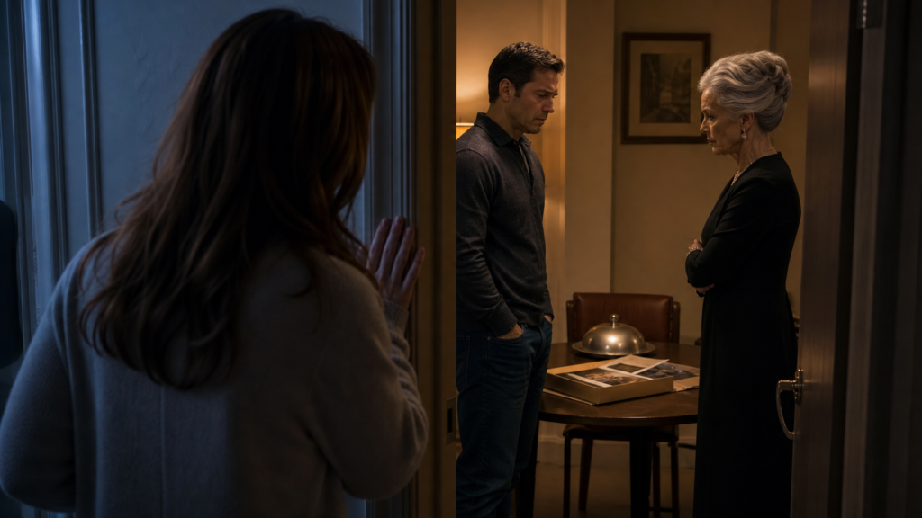 Wife discovers her husband meeting a mysterious woman upstairs